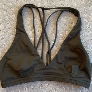 Lululemon sports bra army green size 8